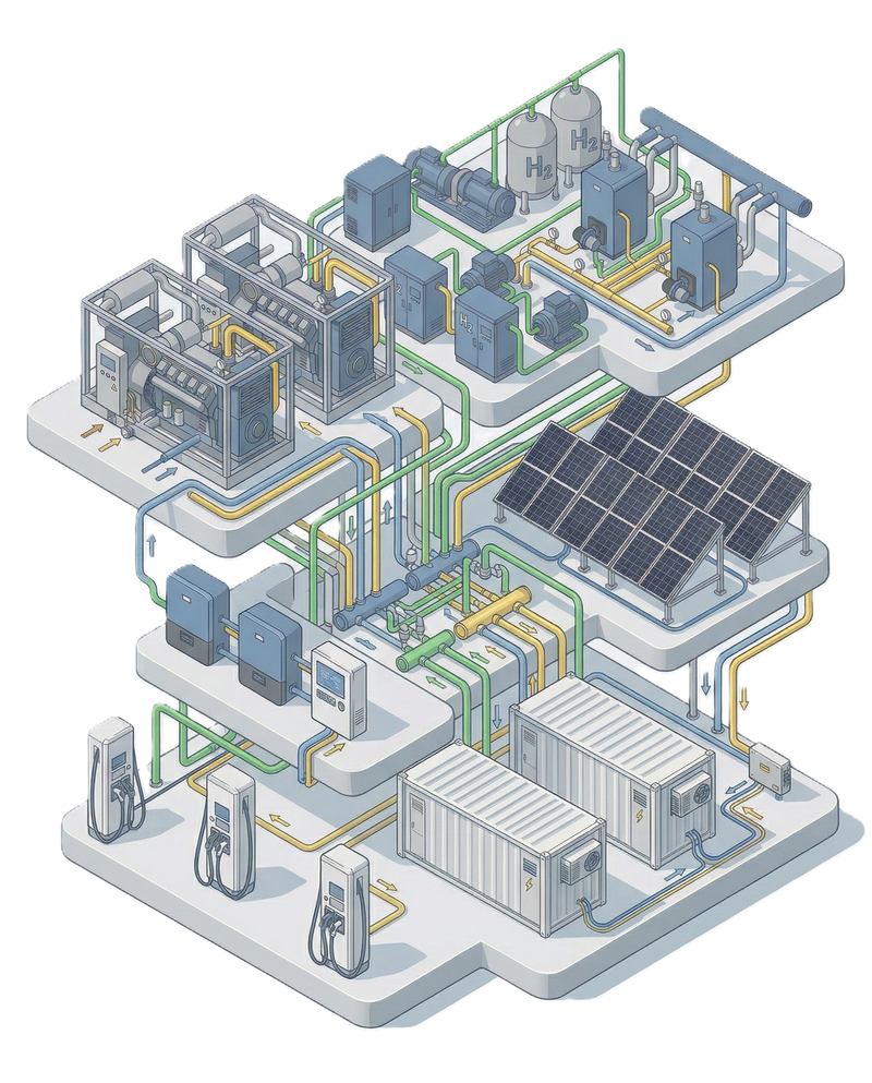 CogenS energy-system illustration